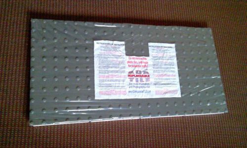 ADA replaceable tile GRAY 2x4 One box 6 pc x 8 sqf 48sf