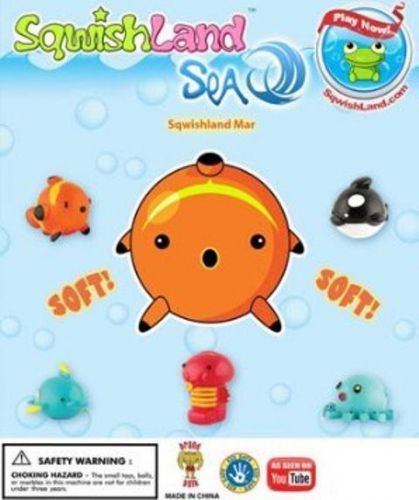 Sqwishland sea pencil toppers - vending display card - collectible for sale