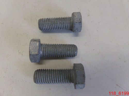 Qty=3 3/4-10 x 2 hex head cap screw grade 5 plain steel for sale