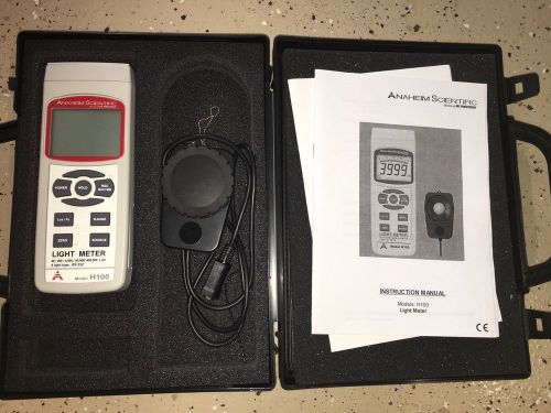 Anaheim Scientific H100 Wide Range Light Meter, 5 Digit LCD Display, 1.5V DC