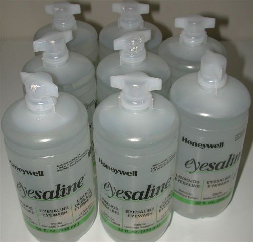 New lot of 8 honeywell eyesaline eyewash refill bottles for sale