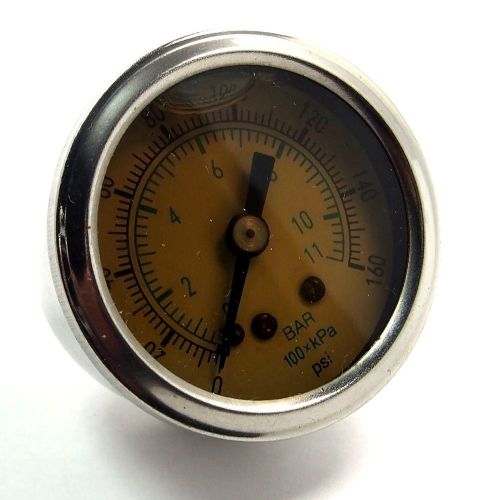 Liquid Filled Pressure Gauge 0-160 Range 1-1/2&#034; Dial 1/8&#034; Thread [410]