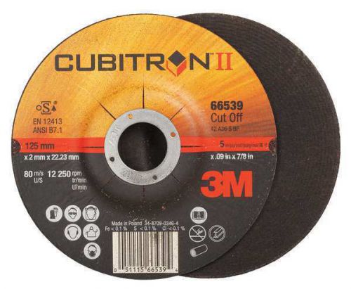 3M (COW) Cut-Off Wheel T27 66539, 5 in x .09 in x 7/8 in, 25 per inner