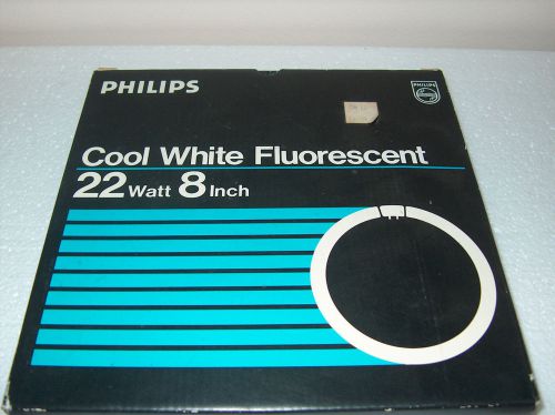 3 - philips circline cool white florescent bulb 8&#034; 22 watts **new** for sale