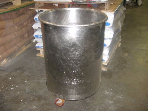 Stainless steel drums approximately 58 gal. 24&#034; diameter 30&#034; deep for sale