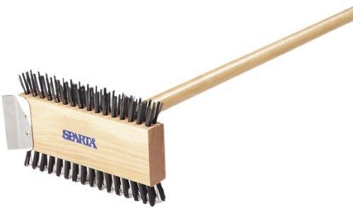 Carlisle 4002600 Broiler Master Grill Brush, Carbon Steel Bristles, 30.5&#034;