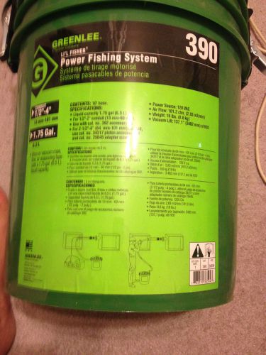 Greenlee 390 li&#039;l fisher vacuum/blower power fishing system for sale