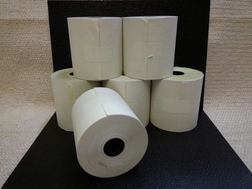 6 Rolls 3&#034; x 95&#039; 2 Ply Self Contained Carbonless Paper Rolls White/Canary 151025