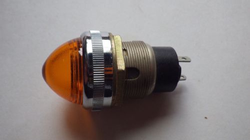 DIALIGHT 133-4001-05-103 LAMP SOCKET WITH LENS ORANGE 125V 75W 1&#034; NNB