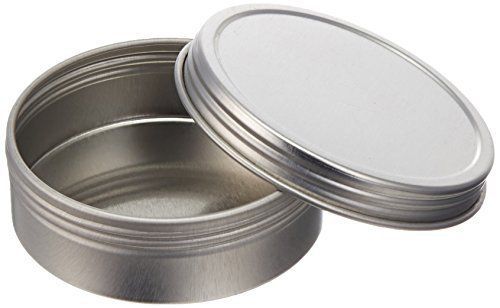 New paper mart 6518200p screw top round steel tins 2 ounce 24 pack for sale