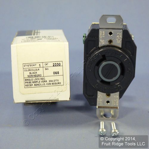 Leviton locking receptacle outlet twist lock nema l7-20r 20a 277v 2330-065 boxed for sale