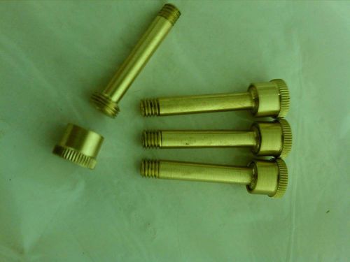 (4) extension type model gas engine brass grease cups 5/16&#034; caps 8-36 thread for sale