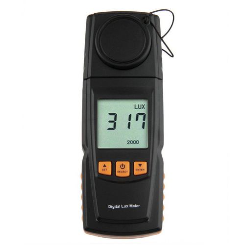 GM1020 LCD Display Handheld Digital Lux Light Meter Photometer Up to 200,000 Lux