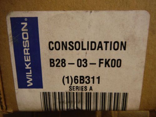 WILKERSON FILTERS (B28-03-FK00) FILTER/REGULATOR 3/8&#034;