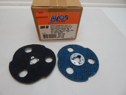 Avos 5&#034; Surface Conditioning Speed-Lok Disc box of 10 Very Fine Norton Bear-Tex