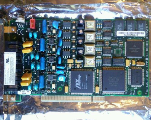 Dialogic 4-Port Voicemail PCI Card D/4PCI D4PCI Digital Speech PBX 04-2488-001