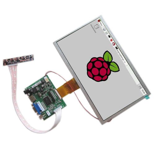 10.1&#034; inch TFT LCD Display  HDMI+VGA+Video Driver Board for Raspberry Pi