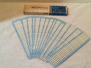 Brady self-sticking 3-33 Wire Marker Card, Lot of 15