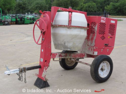 Multiquip mc-64p tow behind concrete plaster mixer 6 cubic foot honda 8hp gas for sale