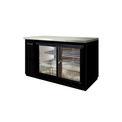 Continental Refrigerator BBC69S-SGD Back Bar Cabinet, Refrigerated