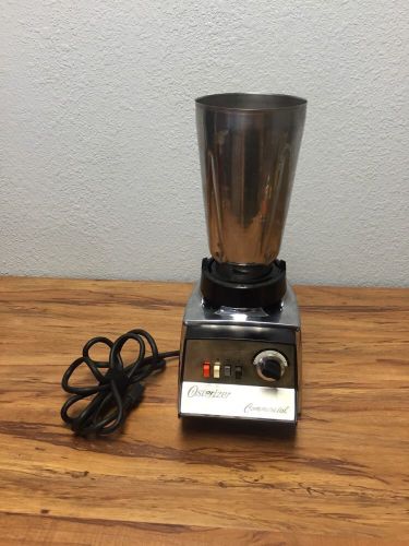 VINTAGE OSTERIZER 352 61J COMMERCIAL BLENDER CHROME STAINLESS DRINK MIXER NO LID