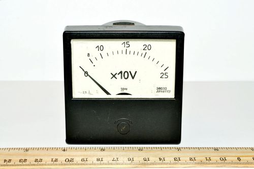 Analog Device Bakelite Panel 0-250V 50Hz Voltmeter E8030 Russian Soviet USSR