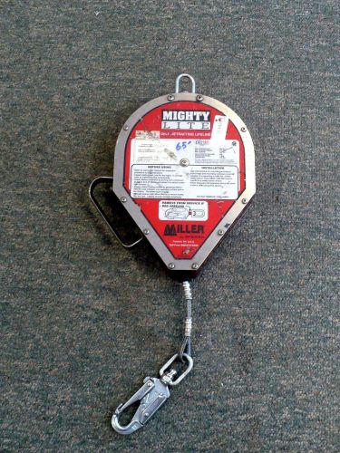 Miller  mighty lite self-retracting lifeline - rl65 g- 65ft. free ship for sale