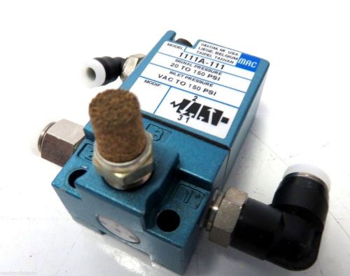 Mac 1111A-111 Solenoid Valve 20 to 150 PSI