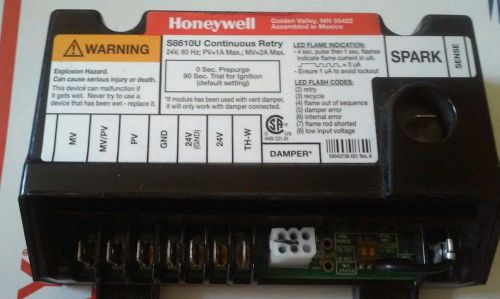 Used honeywell s8610u s8610u3009 furnace ignition control spark module. for sale