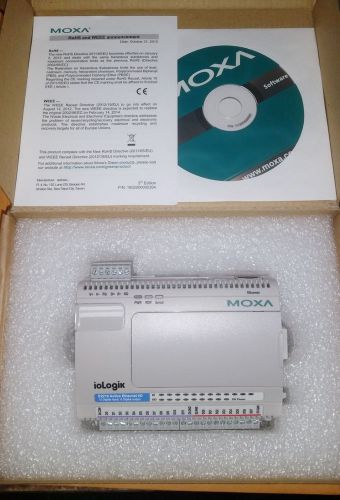 MOXA IOLOGIK E2210 Active Ethernet I/O 12 Digital Input, 8 Digital Output New