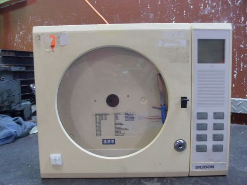 DICKSON THDX CHART RECORDER #631031J SN:01128389 CHART:C417 8&#034;(-20/120 7D) USED