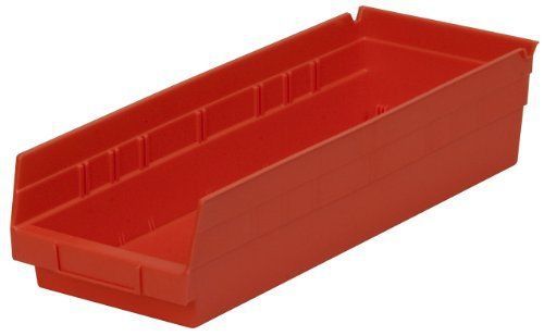 12 Shelf Bin, 17 7/8&#034;L x 4&#034;H x 6 5/8&#034;W, Red