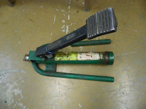 Greenlee #1725 hydraulic foot pump