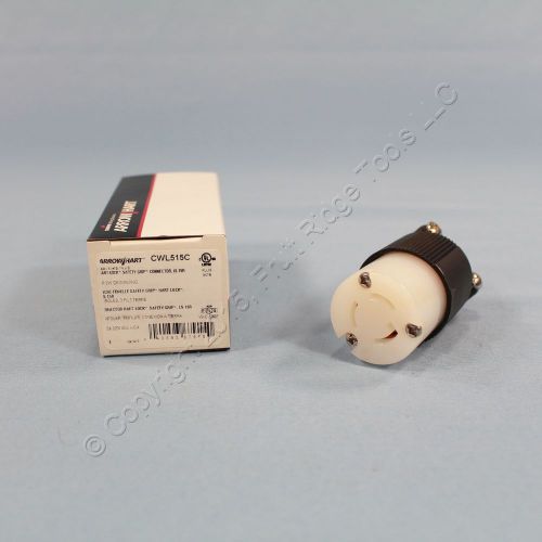 Cooper turn locking connector twist lock nema l5-15 l5-15r 15a 125v cwl515c for sale