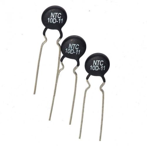 5 pcs Thermistor Temperature Sensor NTC 10D-11 10 ohm B 2800K 3A 5% DIY New