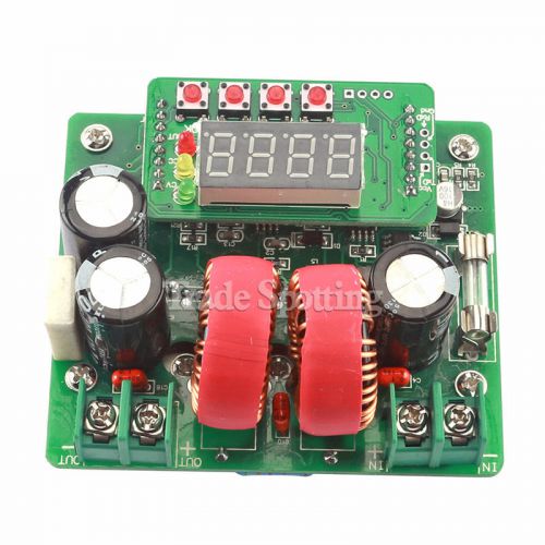 Digital Led 400W 10A DC Step-up constant voltage current boost Converter 8V-80V