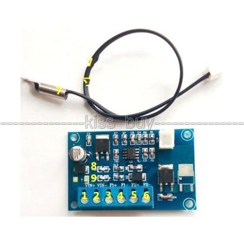 12V 24V DC Automatic PWM PC CPU Fan Temperature Control Speed Controller +Sensor