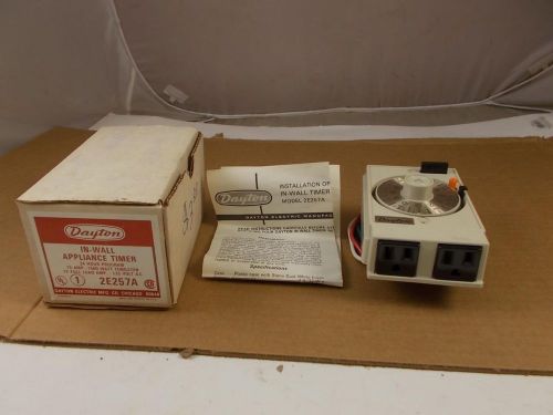 Dayton Model 2E257A In Wall Appliance Timer