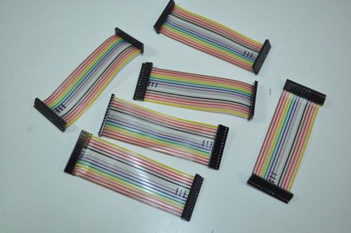 Samtec Flat Ribbon Cable with 14 POS Connectors Lot of 6 Model# IDSS-14-D-04.00