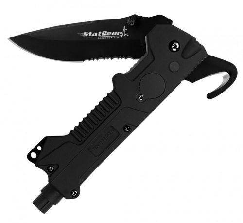 StatGear T3 EMT EMS Tactical Auto Rescue Tool Knife Window Punch Seatbelt Cutter