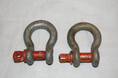 Pair of USA Made 3 Ton Shackles