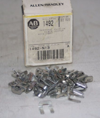 ALLEN BRADLEY BOX OF 50 PLUG IN JUMPERS 1492-N13 SER. A NIB