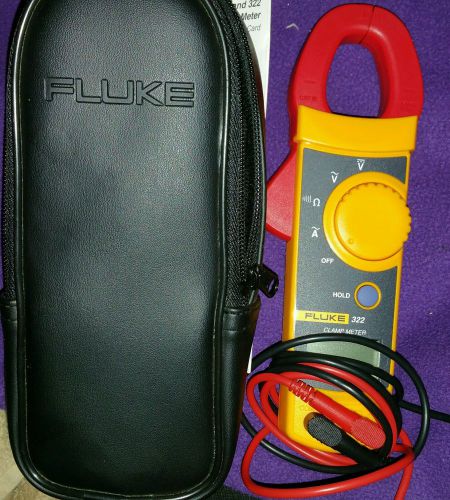 FLUKE 322 DIGITAL CLAMP ON METER MULTIMETER 600V 400A CAT III