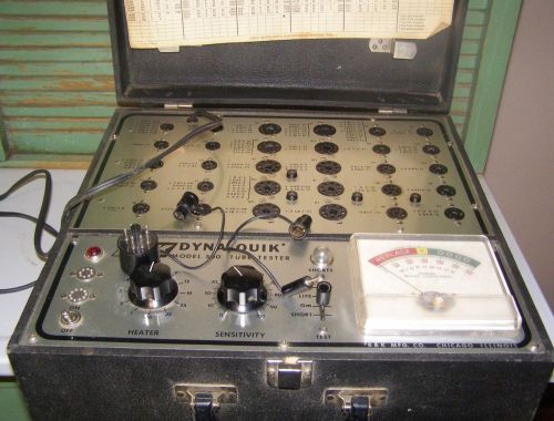 B&amp;K DYNA-QUIK Model 500 Tube Tester Working