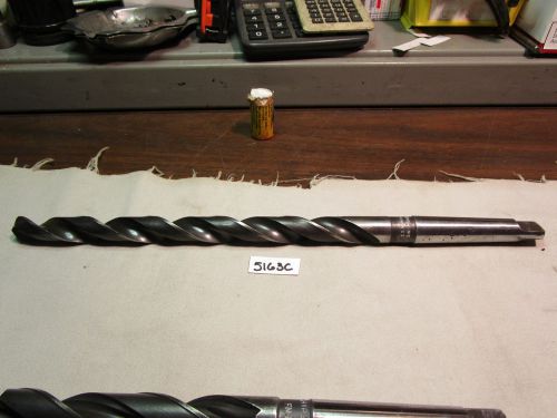 (#5163c) resharpened usa made long length 11/16 inch morse taper shank drill for sale