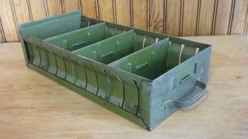 Industrial Metal Parts Storage Organizer Drawer Bin Green Rustic Decor (B)