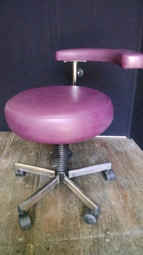 GENERIC BURGUNDY ASSISTANTS STOOL