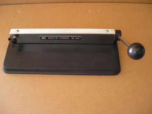 JBI Mult-O Punch M/22 Paper Multi Hole Punch