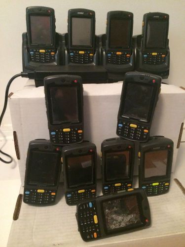 Motorola MC7090 Lot of 10 w/4bay charging station plus Free Bonus unit!