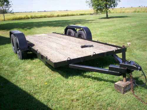 16&#039; flatbed utility trailier